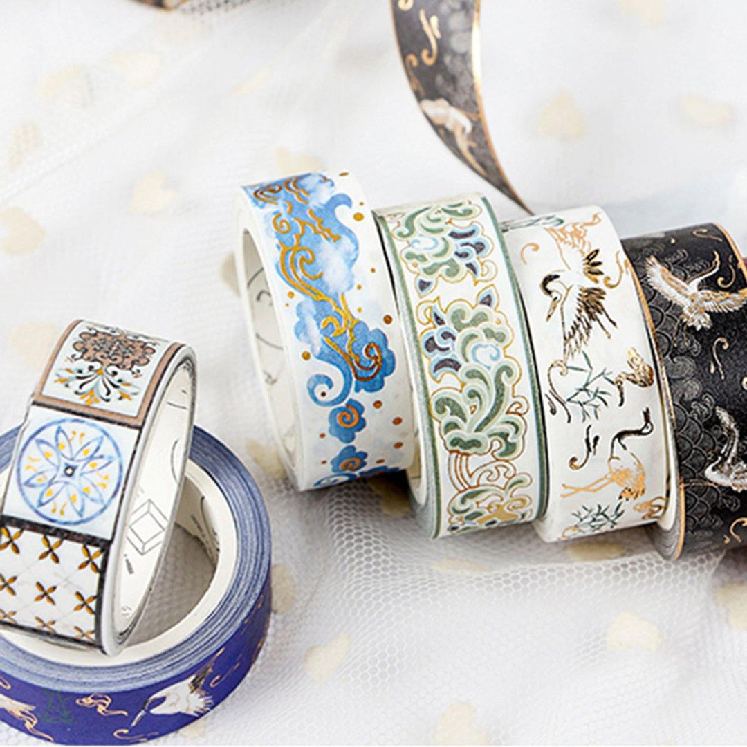 15mmx5m Washi Tape Roll Hot Stamping Craft Stickers Scrapbooking Decorations