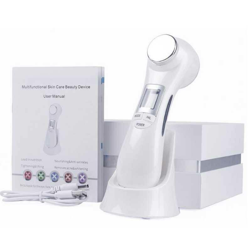 LED RF Photon Therapy Wrinkle Remover Face Lifting Machine Ultrasonic Massage Skin Rejuvenation Facial Beauty Equipment