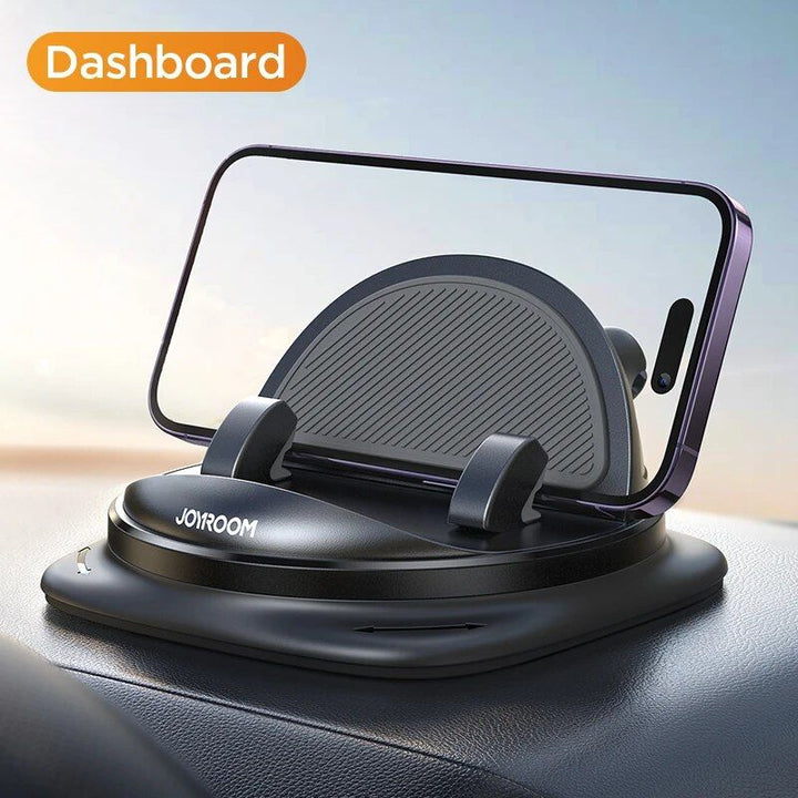 Universal 360¬∞ Rotatable Silicone Car Dash Phone Holder with Cable Management