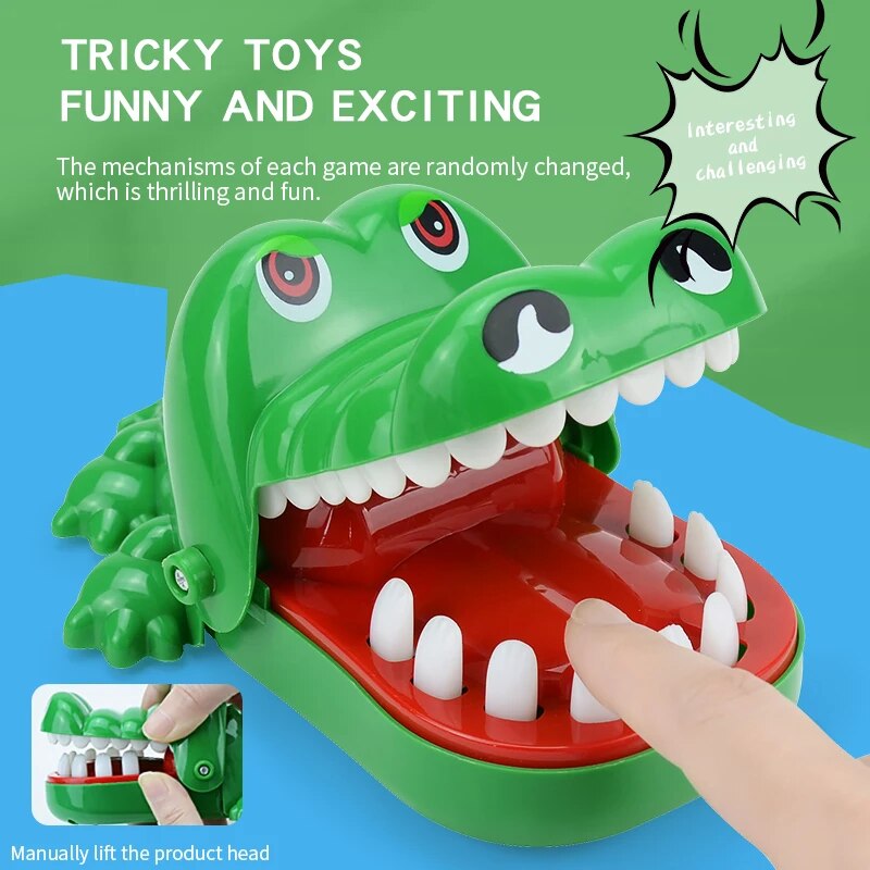 Crocodile Crunch Finger Biting Game: Fun Stress Relief for Kids & Adults