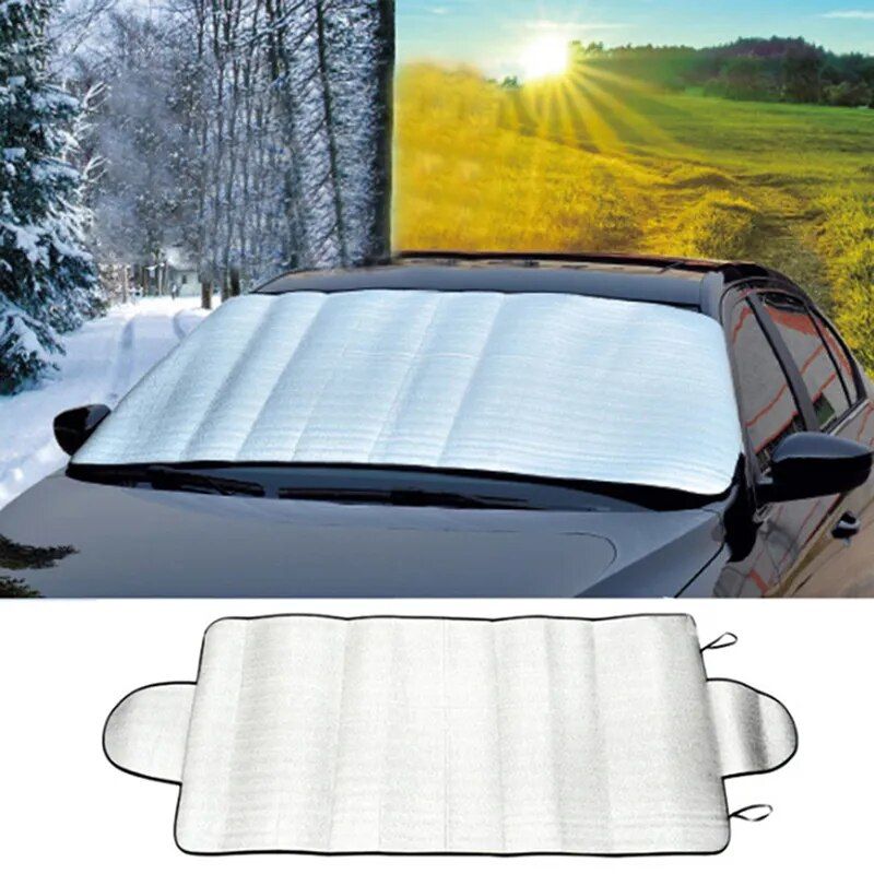 Universal Car Windshield Cover - Sunshade & Ice Protector, Weatherproof 150x70cm