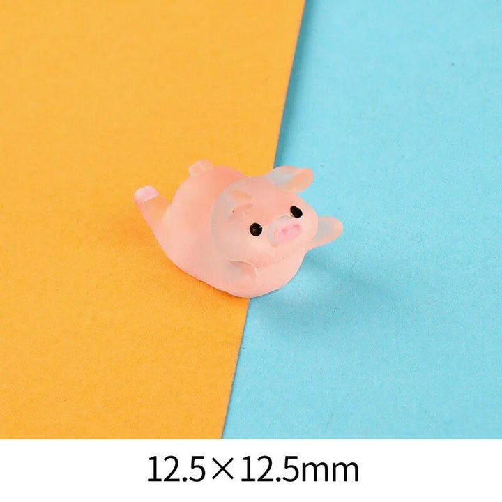 Cute Resin Piggy Decoration for Console & Rearview Mirror