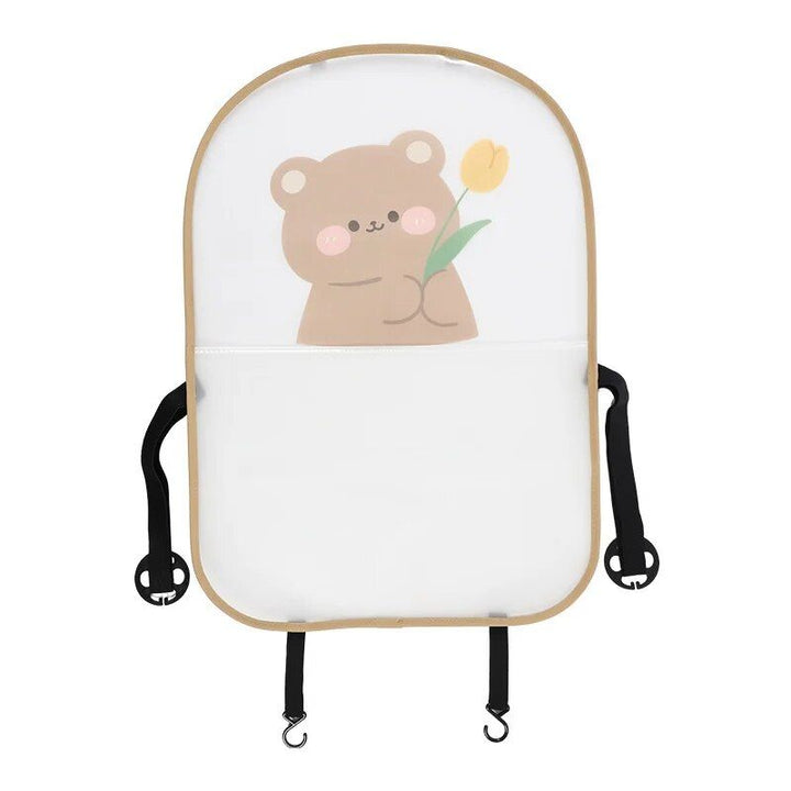 Cute Bear & Rabbit Cartoon Car Seat Kick Mat