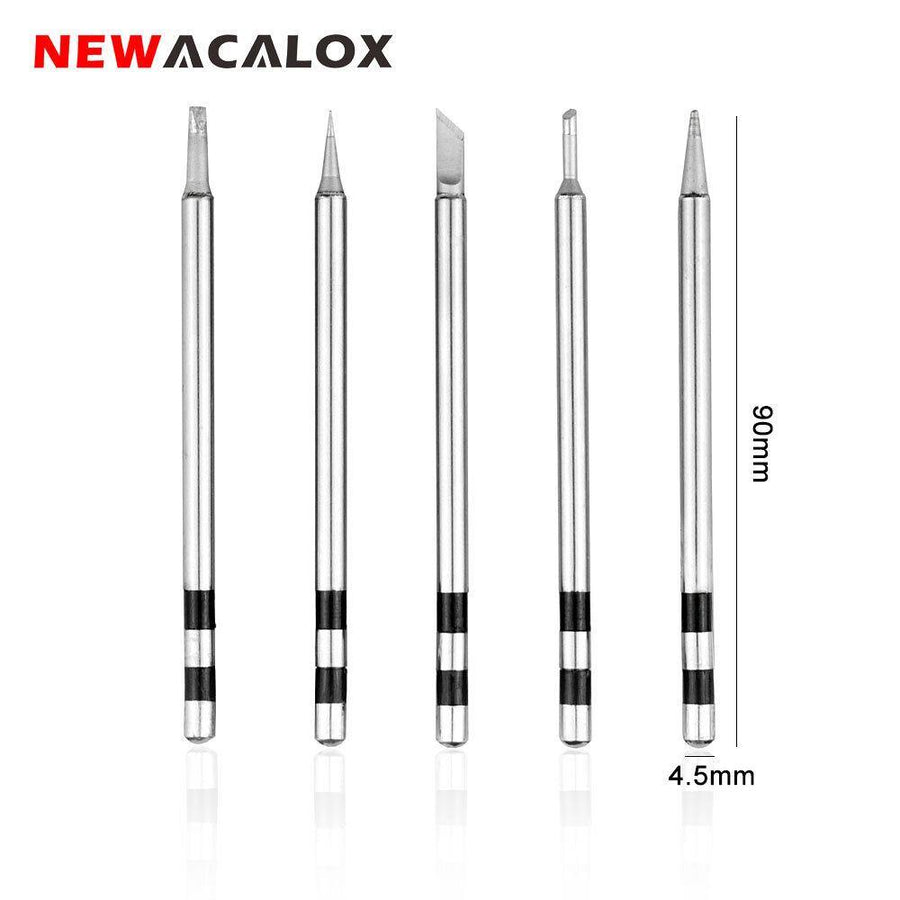 NEWACALOX PX-988USB DC5V 10W Soldering Iron Stainless Steel Welding Tips I/K/BCS/2C/2.4D Soldering Iron Tip - MRSLM