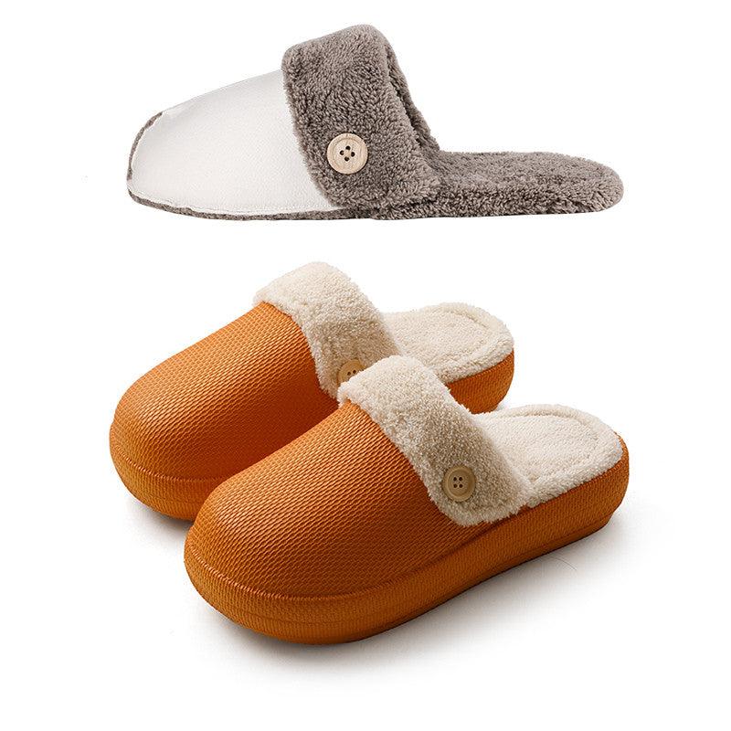 Home Household Couple Non-slip Cotton Slippers