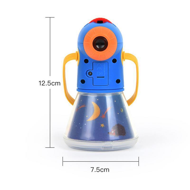 Children Night Lamp Projection Lamps Multifunction Story Projector Kids Early Education (Blue)