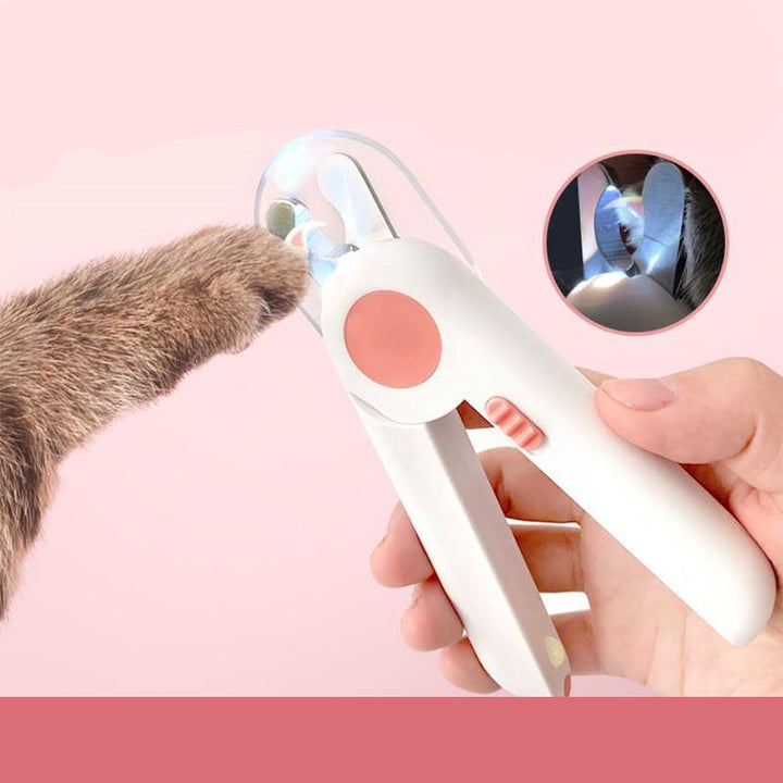 LED Light-Emitting Professional Pet Nail Clippers Dog Cat Cutter