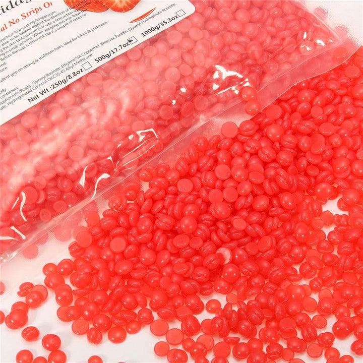 500g Solid No Strip Paper Free Hair Removal Hard Wax Beans Epilator Peel Off Depilator