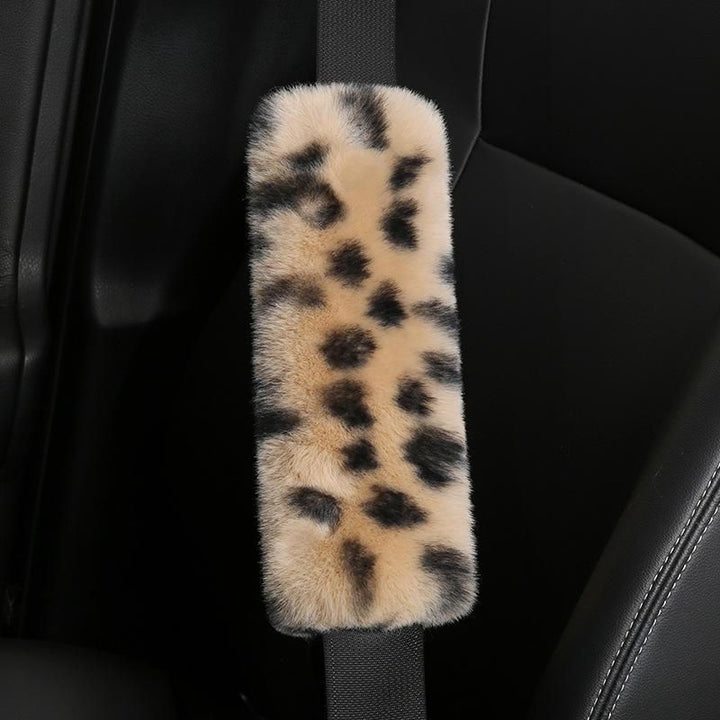 Luxurious Leopard Print Car Seat Belt Shoulder Pad