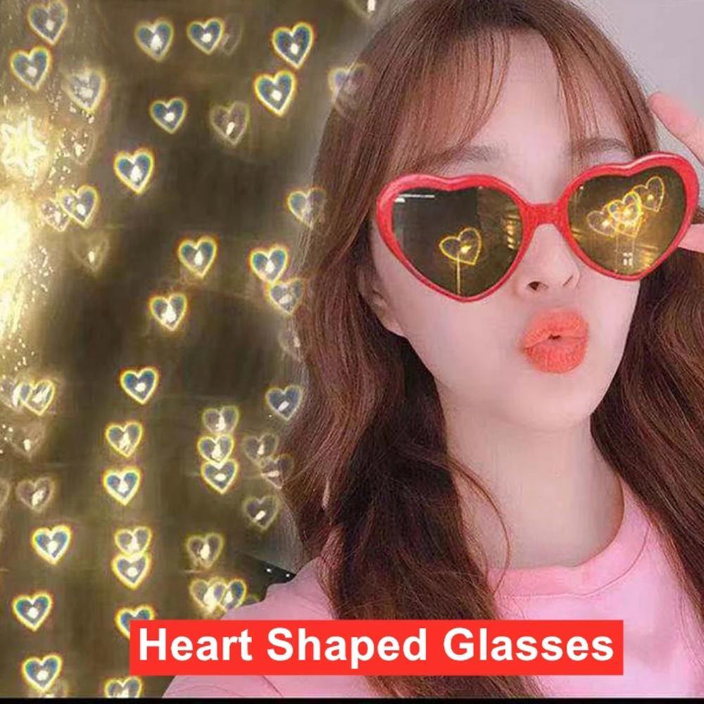 Heart-shaped Lights Become Love Special Effects Glasses Love Glasses Glasses Fashion Sunglasses