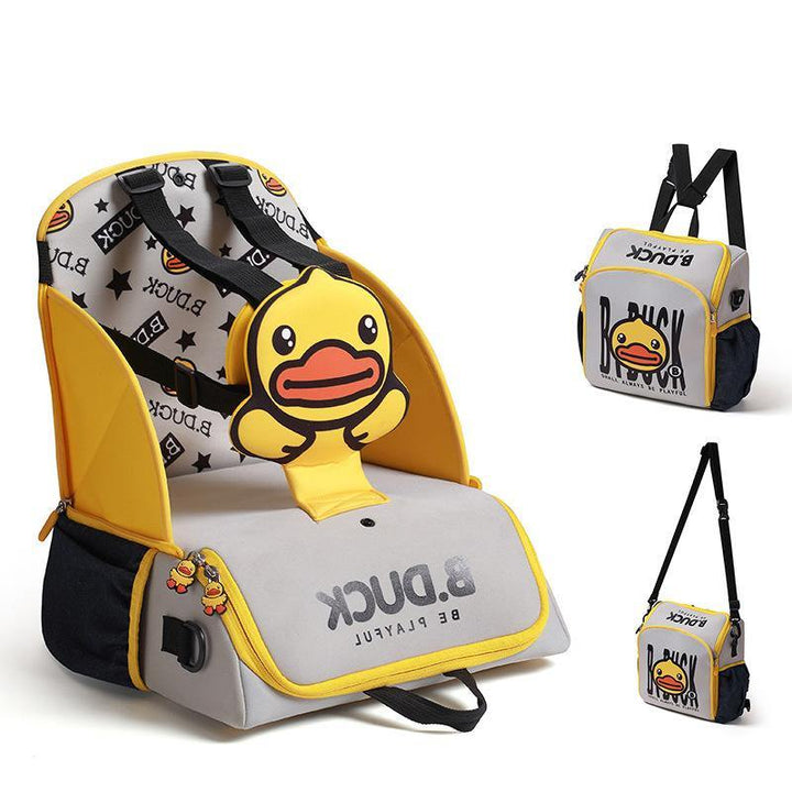 Multifunctional Baby Bag Baby Chair Portable Child Dining Chair Bag Diaper Bag Backpack Baby Diaper Bag Baby Essentials (Yellow)