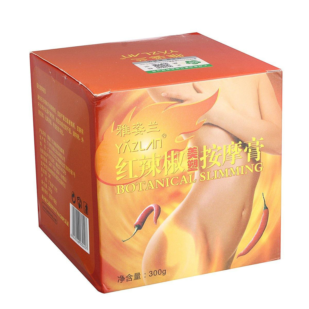 300g Red Chili Slimming Cream Portable Body Waist Slimming Fat Burner Anti-Cellulite Cream