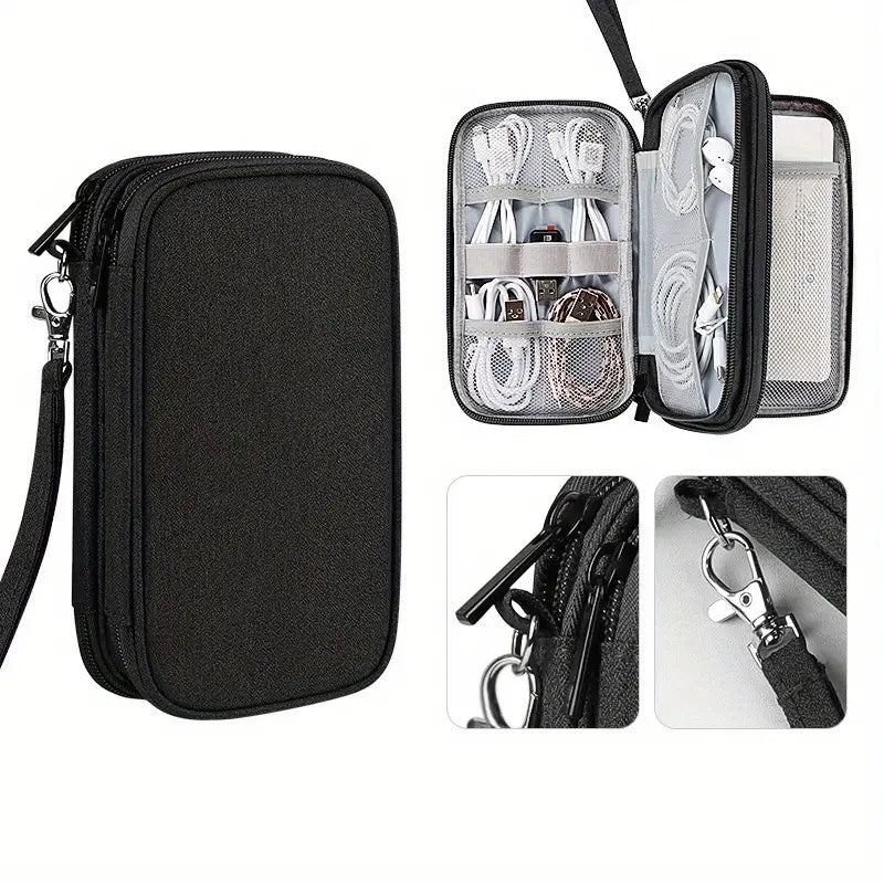 Compact Travel Organizer for Digital Accessories