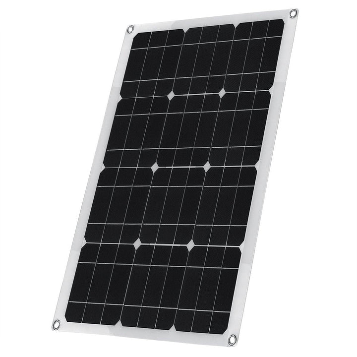 40W 18V/5V Output Mono Solar Panel Dual USB Port Monocrystalline Flexible Solar Charger For Car RV Boat Battery Charger