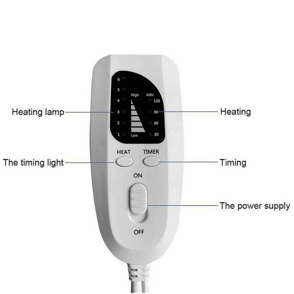 110V/240V Heated Mat Multi-Functional Far-Infrared Heat Treatment Physiotherapy Electric Heating Pad