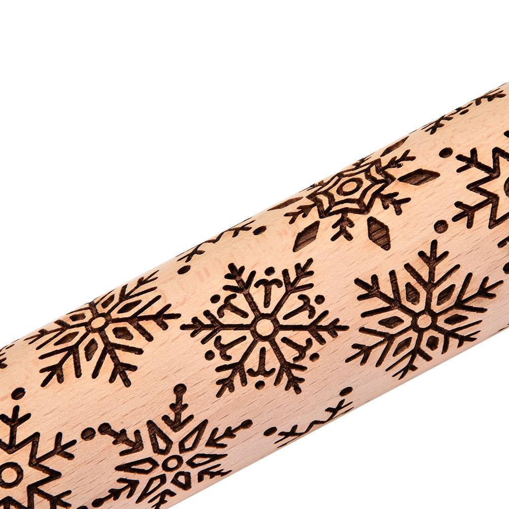 Christmas Snowflake Rolling Pin