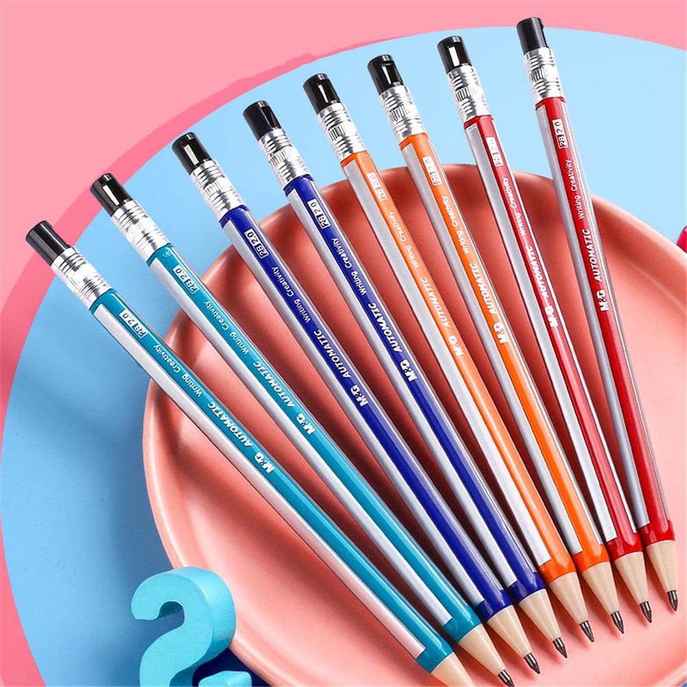 1pc 2.0mm Mechanical Pencil Own a Sharpener 2B pencil Automatic Pencil Drawing Sketch Office Supplies Stationery (Random Color)