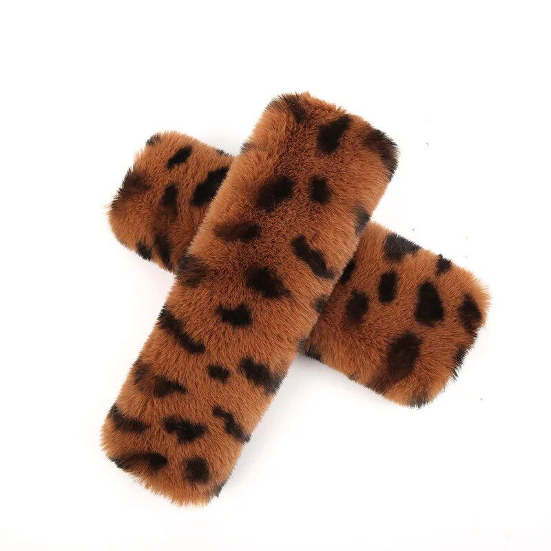 Luxurious Leopard Print Car Seat Belt Shoulder Pad