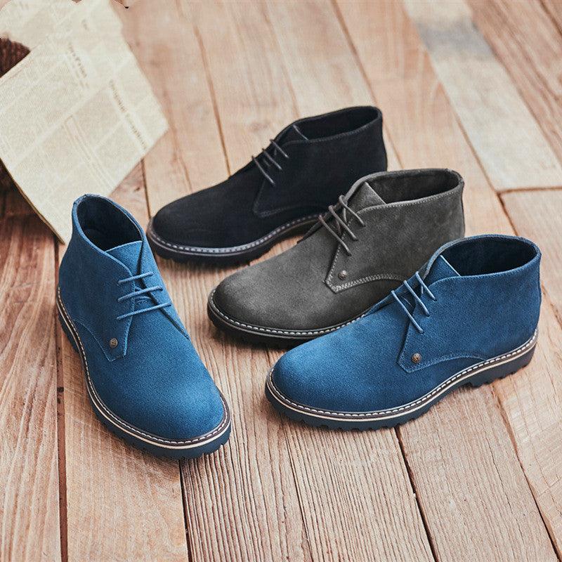 All-match Casual Leather High Top Martin Boots