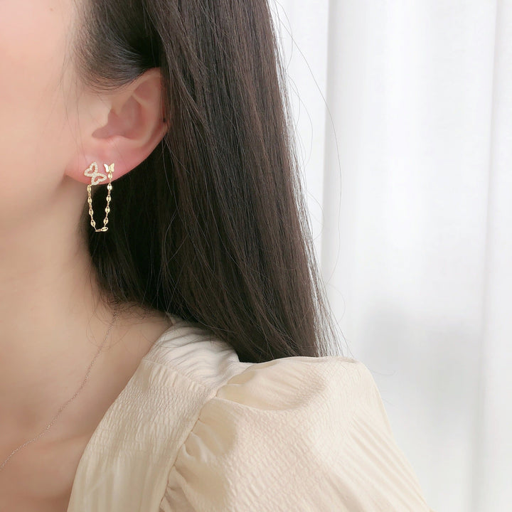 Fashion Temperament Butterfly Flying Earrings