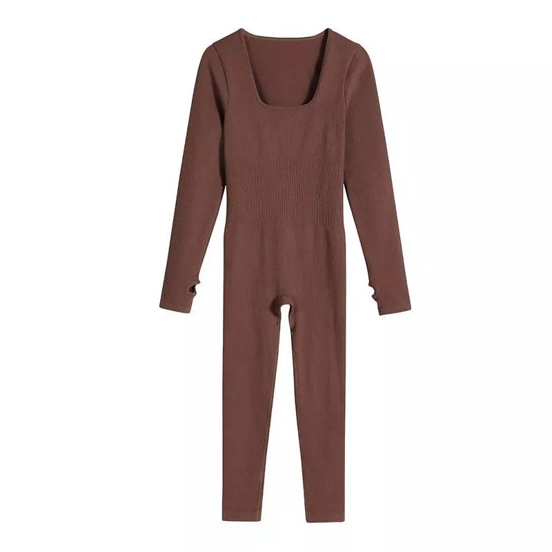 Women's Ribbed Yoga Jumpsuit