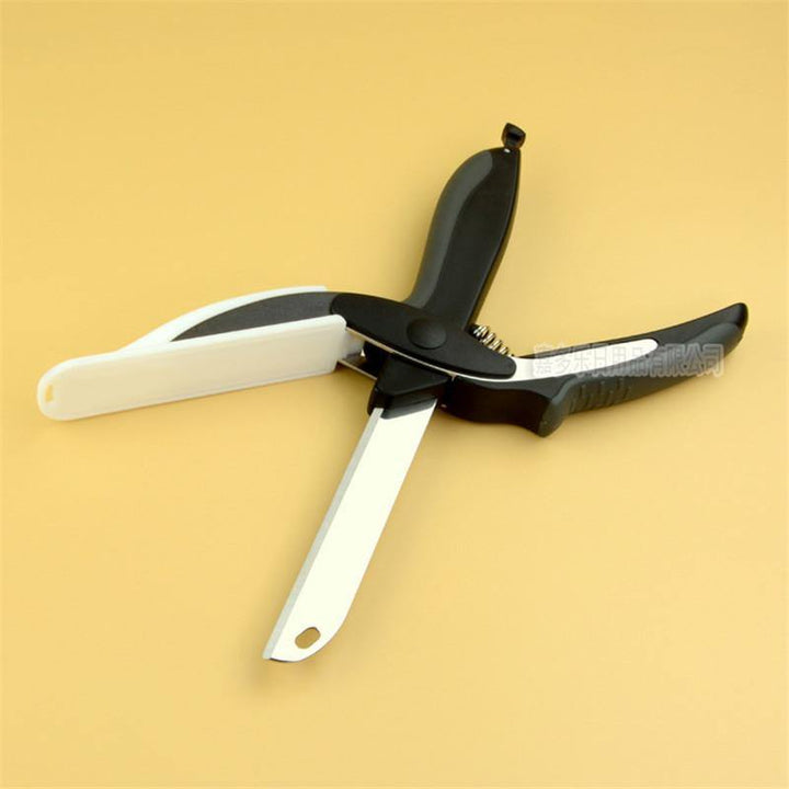 2-in-1 Multifunctional Stainless Steel Scissors and Cutting Board - The Ultimate Kitchen Utility Knife