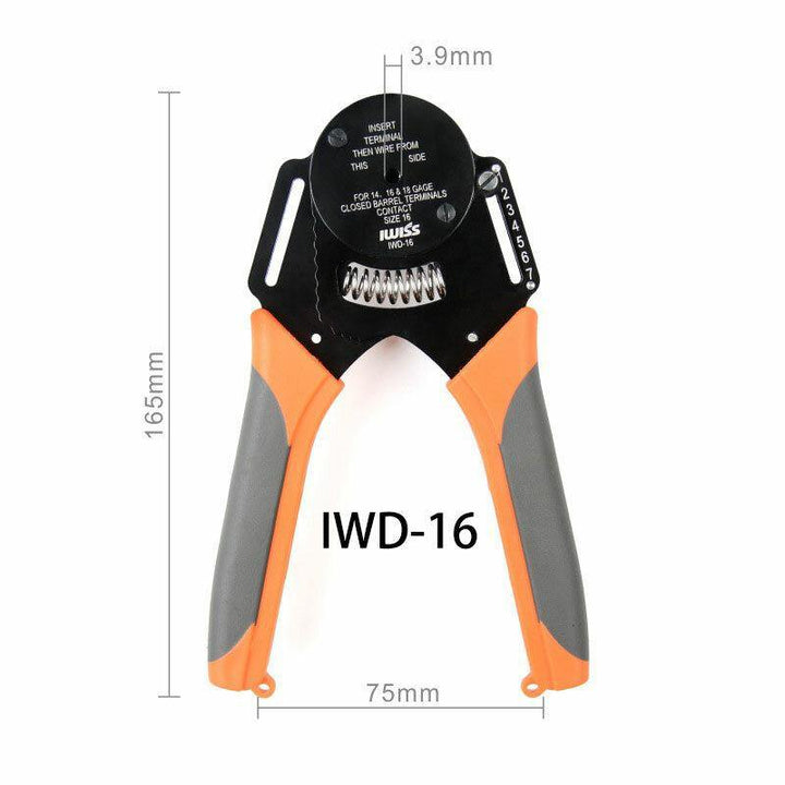 IWD-16 Crimper Harlley Cater Piller Hand Tool For Deutsch Connector Deutsch DT,DTM,DTP Terminal W2 Pliers 18/16/14 AWGl