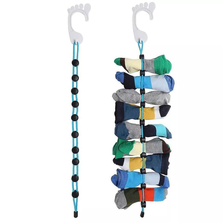 Sock Storage Organizer ABS Material Foldable Hook Socks Cleaning Aid