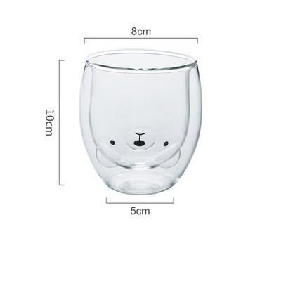 3D Double Layer Lovely Panda Cup Skull Wine Cup - MRSLM