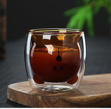 3D Double Layer Lovely Panda Cup Skull Wine Cup - MRSLM