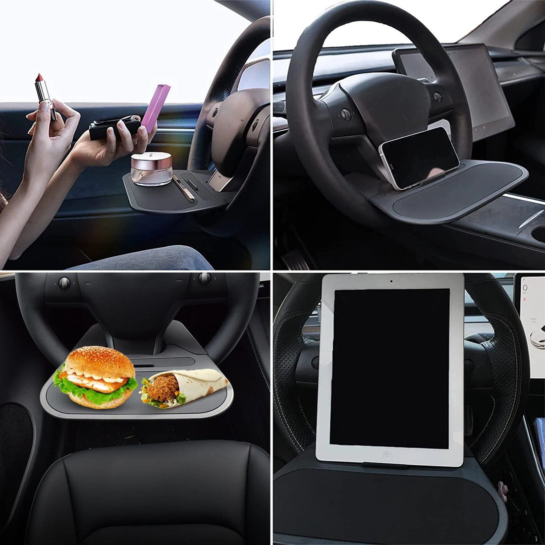 Multi-Function Steering Wheel Tray for Tesla Model 3 & Model Y (2017-2023)