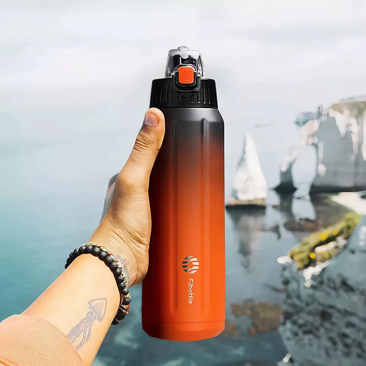 Stainless Steel Sports Water Bottle - 600ml