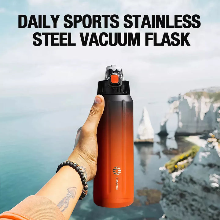 Stainless Steel Sports Water Bottle - 600ml