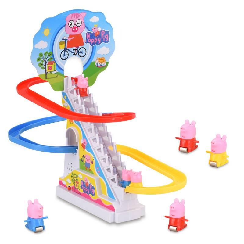 DIY Track Toys Electric Music Stairs Children's Toys (As picture USB)