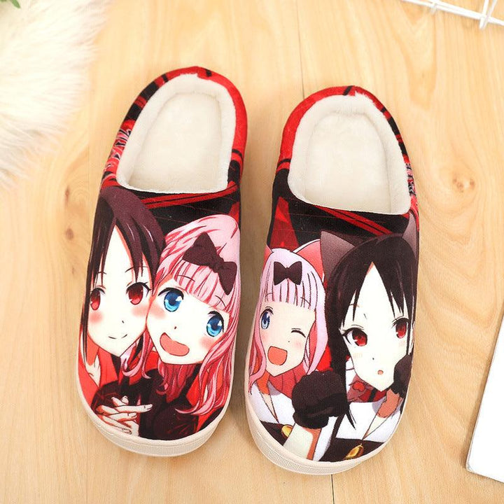 Two-dimensional animation slippers