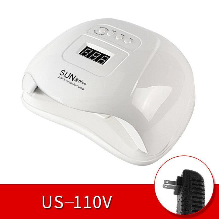 120w Nail Light Therapy Machine Quick-drying Painless Nail Polish Glue Baking UV Lamp - MRSLM