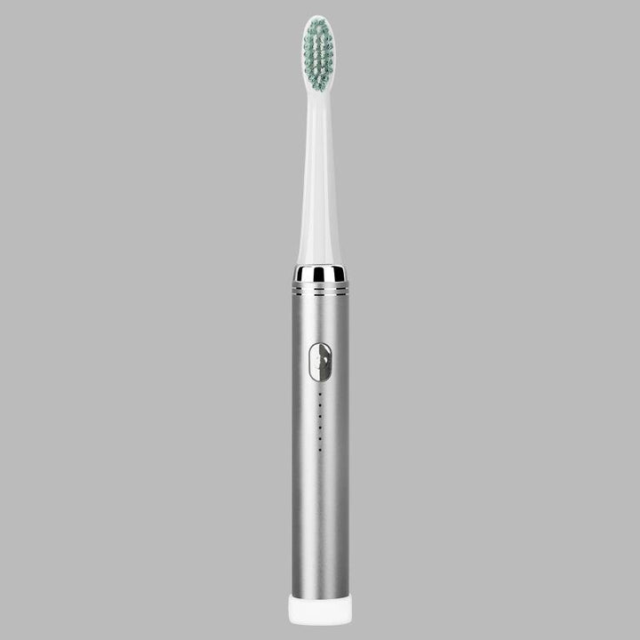 Aluminum Alloy Metal Handle Electric Toothbrush With Soft Bristles - MRSLM