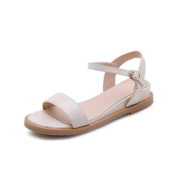 Everyday Open-toed Fashion Sandals With Flat-bottom Buckle