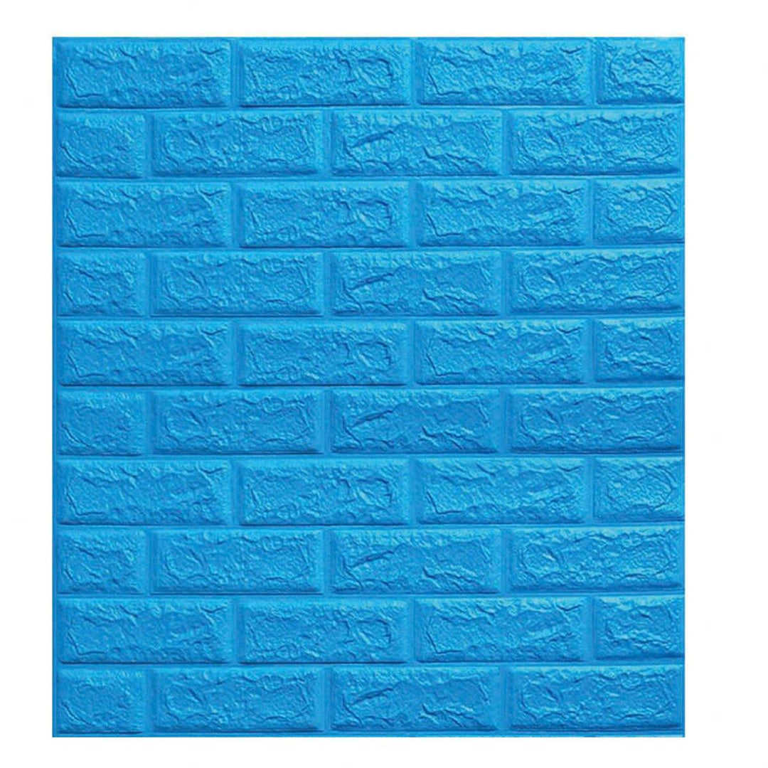 3D Brick DIY Wall Sticker Self-adhesive Waterproof Panels Wallpaper Decal 3D Brick Pattern Foam Wall Sticker for Home Decor