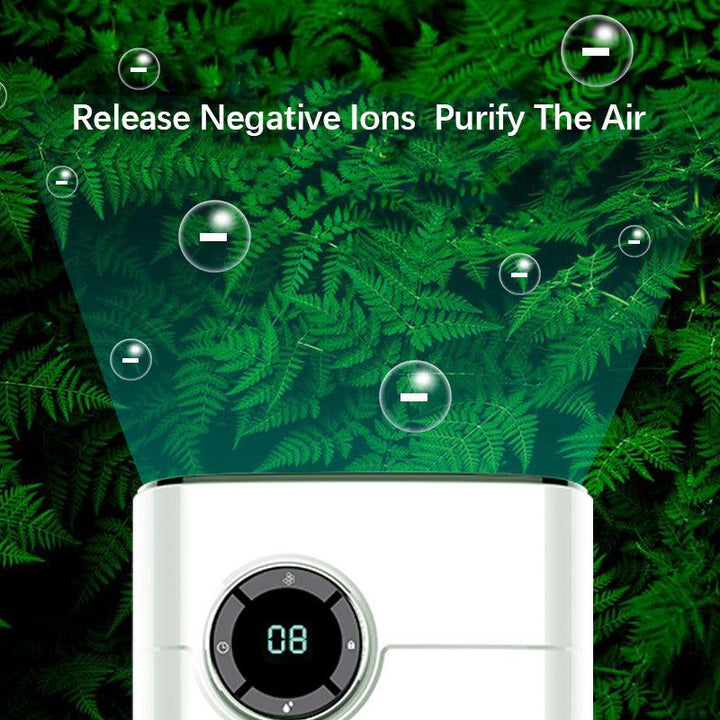 1200ml Dehumidifier Negative Ion Air Cleaner Energy Saving Air Dryer Digital Display Low Noise Auto-off for Bedroom Basement