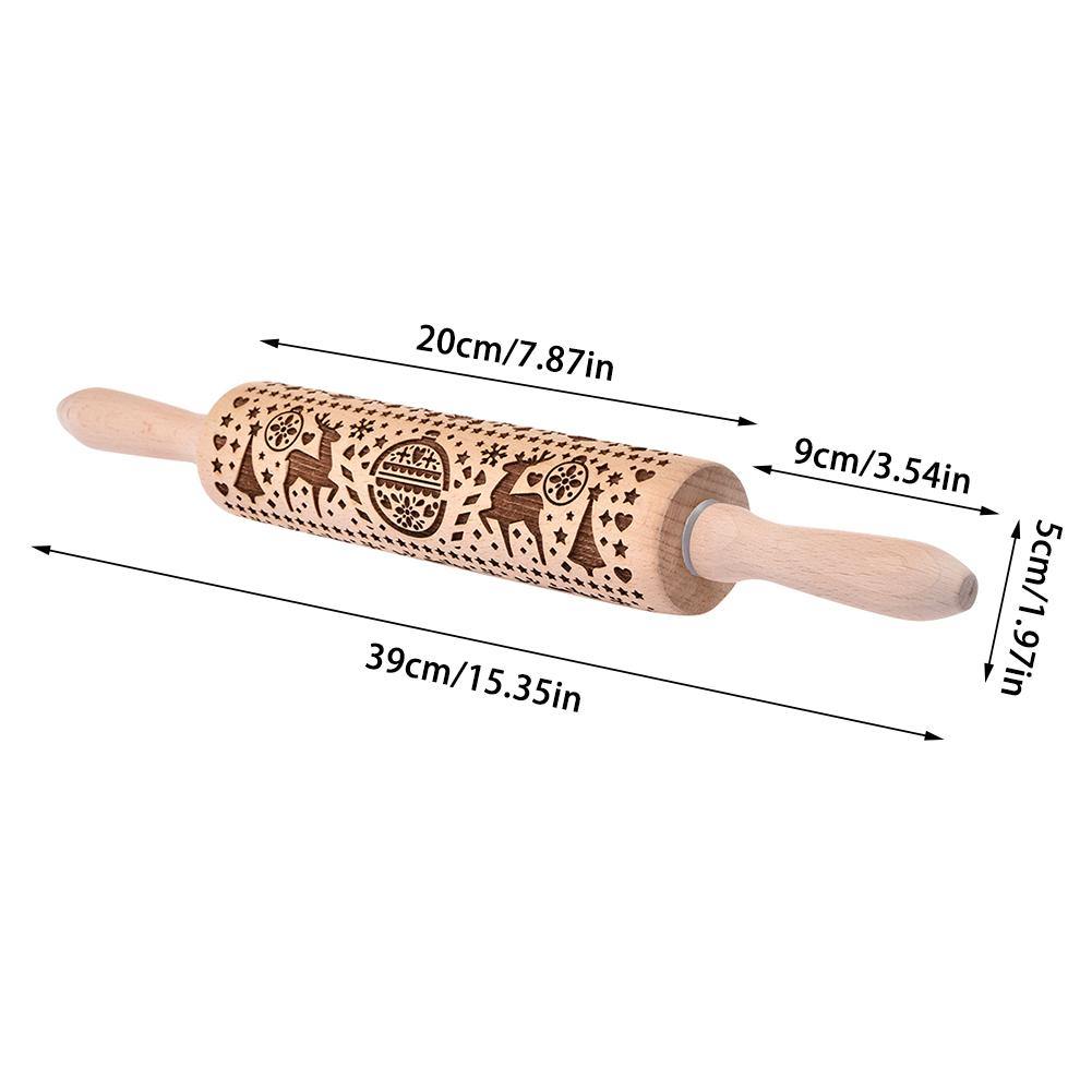 Christmas Snowflake Rolling Pin