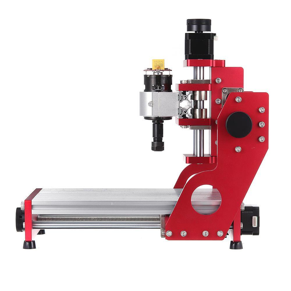 Red 1419 3 Axis Mini DIY CNC Router Standard Spindle Motor Wood Carving Engraving Machine Milling Engraver Woodworking