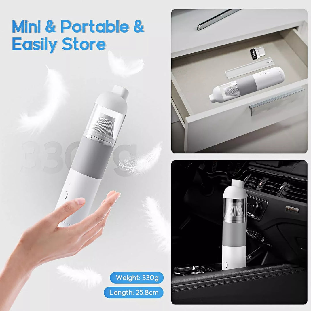 Powerful Portable Handheld Vacuum Cleaner for Car and Home - Strong Suction, Cordless, Rechargeable