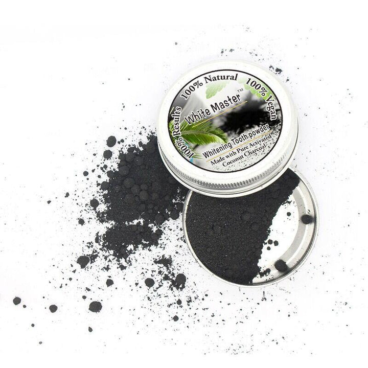 10g  White Maste Activated Carbon Coconut Shell To Tartar Smoke Stain Teeth Whitening Powder