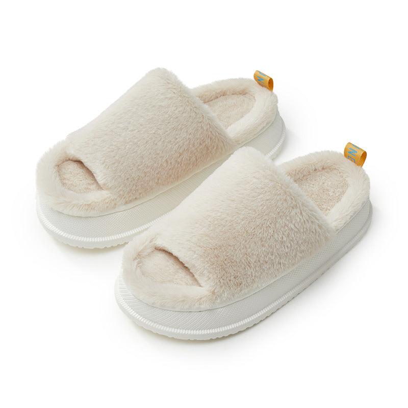 Thick-soled Cotton Slippers Increase The Outer Wear Net Red