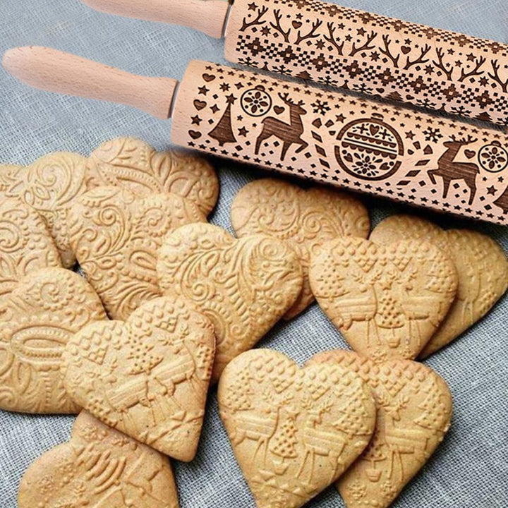 Christmas Snowflake Rolling Pin