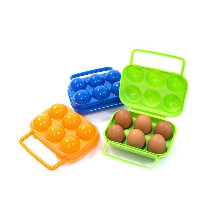 Outdoor Camping Tableware Portable Camping Picnic BBQ Egg Box Container Egg Storage Boxes - MRSLM