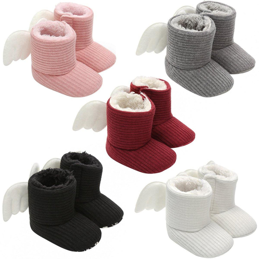 Winter Warm Small Wing High Boots Baby Cotton Boots