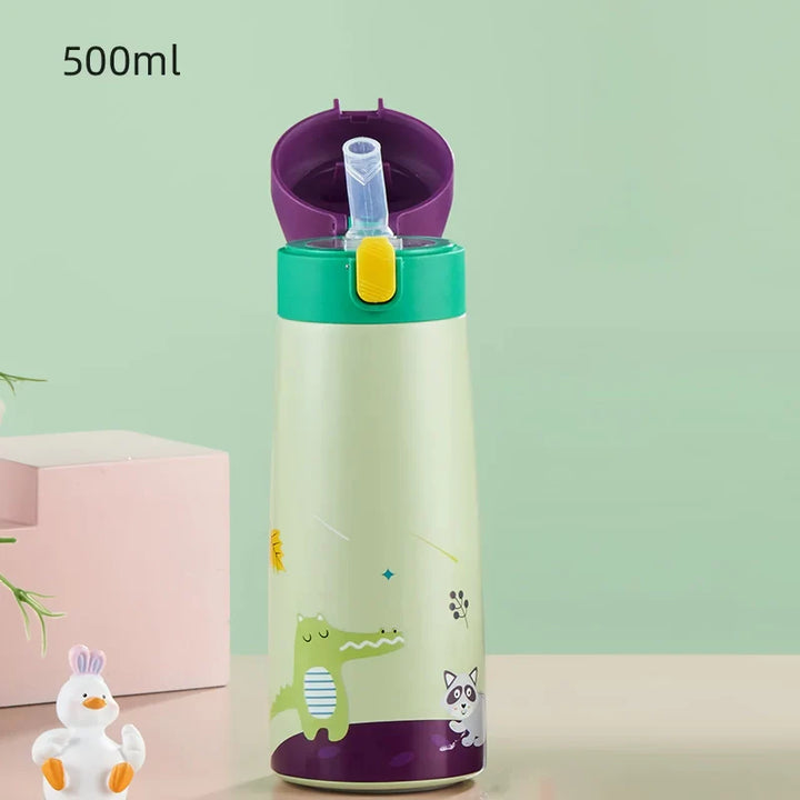 Kid-Friendly Cartoon Stainless Steel Thermal Mug