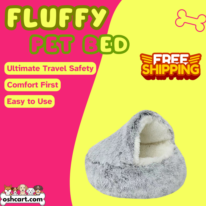 Zylo CozyNook Fluffy Pet Bed